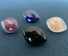 Load image into Gallery viewer, Yoga mat infused with Biocrystal® & Crystal Gem design, choose your Crystal Gem; Rose Quartz, Onyx, Lapis lazuli or Amethyst introduction price